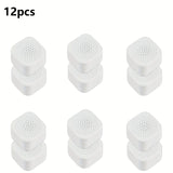 6/12pcs HUUCKY Absorbente de Olores con Carbón Activado - Diseño Cuadrado, Sin Necesidad de Electricidad, Caja Ventilada para Nevera, Congelador y Armarios