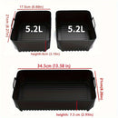 3 piezas de fundas de silicona antiadherentes para freidor de aire, compatibles con AF500UK, fáciles de limpiar, reutilizables, seguras para alimentos, accesorio de cocina.