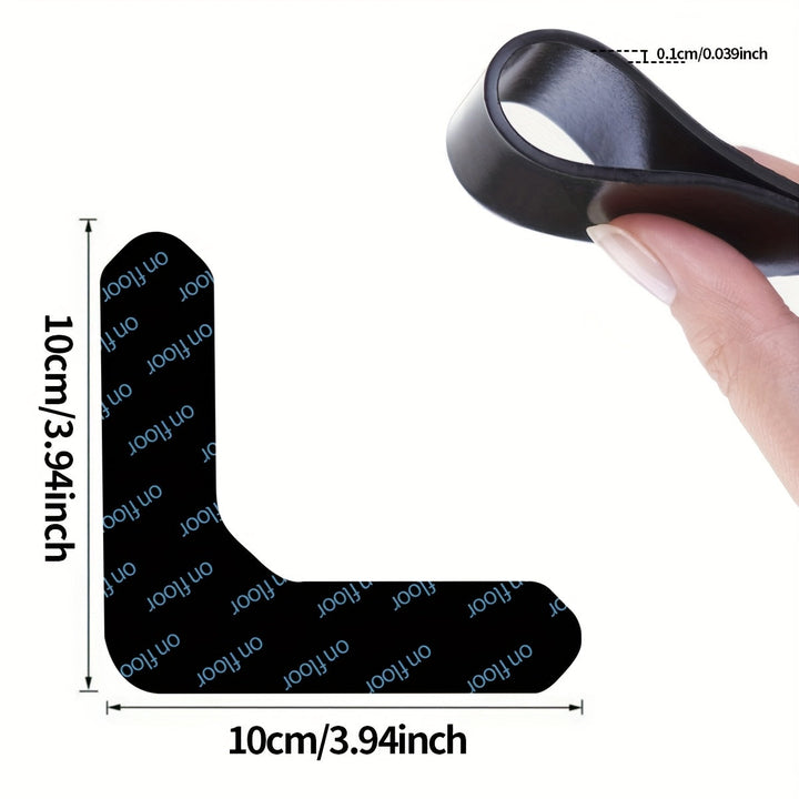 Sujetadores de alfombra con súper adherencia, cinta antideslizante para alfombras que evita que se enrollen, mantiene tu alfombra en su lugar y aplana las esquinas, lavable y removible de doble cara, sujetador de esquinas para evitar que se enrollen