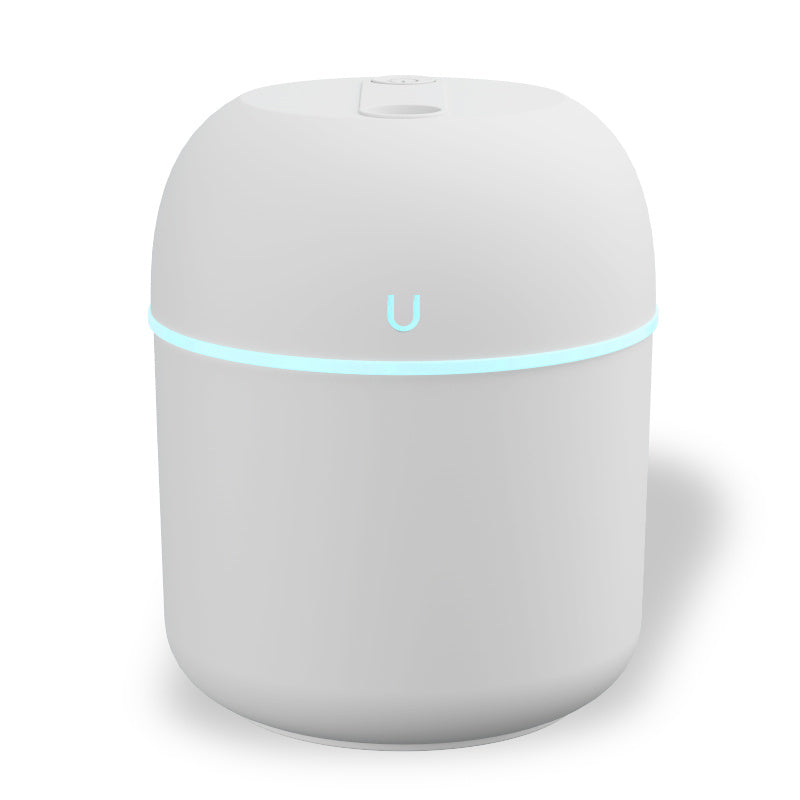 Humedificador portátil USB - Fabricante de niebla de escritorio ultra-quieto con aromaterapia inteligente, luz nocturna LED y pulverización nano para uso en casa, coche y oficina, ventilación de coche | Diseño elegante | Construcción de plástico, difusor