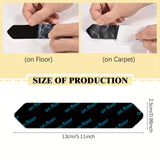 8/16 piezas de pinzas para alfombras, pegatinas antideslizantes y antiperforantes para alfombras, tiras con pegatinas para alfombras de esquinas afiladas, cinta para alfombras adecuada para madera dura y baldosas, almohadillas antideslizantes para alfomb