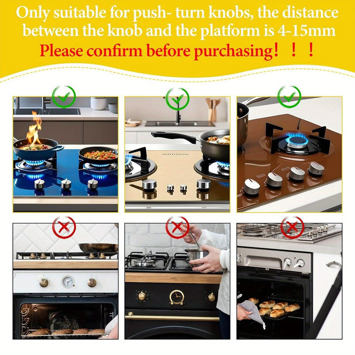 5pcs Cierres de Silicona para Perillas de Estufa de Gas, Cubiertas de Seguridad de Goma Antideslizantes para Horno, Accesorios de Cocina a Prueba de Mascotas para el Hogar y Personas Mayores, Protección para Estufa de Gas|Cubiertas de Perillas Seguras|Cu