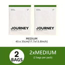 2 piezas de bolsas de almacenamiento al vacío WHATOOK para viaje, enrolladas a mano – No necesita bomba, organizador con acabado mate transparente para toallas, calcetines, ropa y más, disponibles en varios tamaños, solución de compresión para ahorrar es
