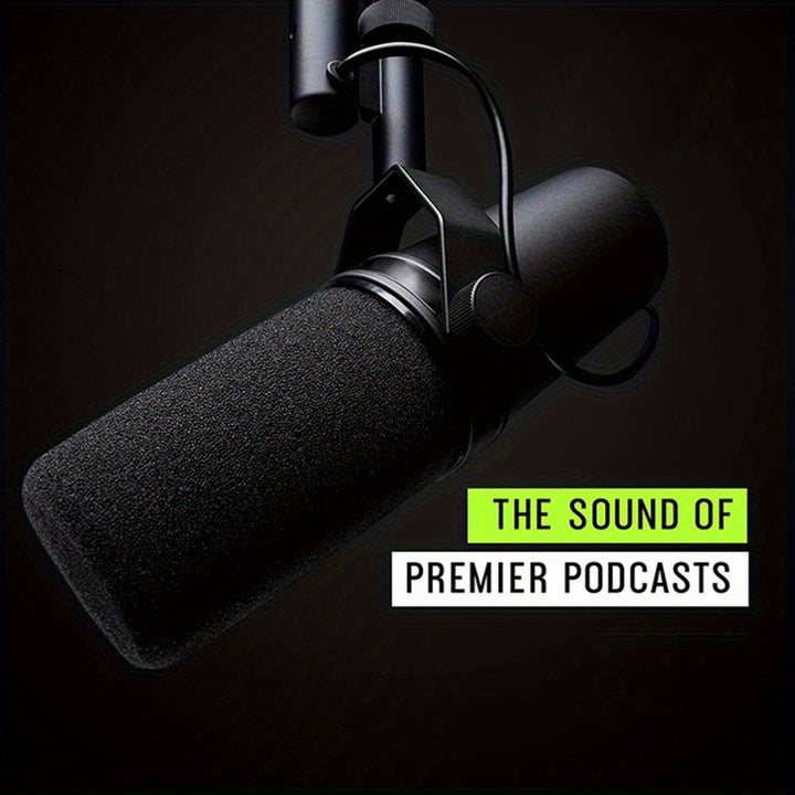 TAVOSOP SM7B Micrófono Dinámico Profesional - Alimentado por USB, Estructura Robusta para Grabación, Podcasting, Juegos, Transmisión en Vivo - Amplio Rango de Frecuencia, Voz Vocal Cálida, Absorción de Choques por Suspensión de Aire, Diseño Duradero para