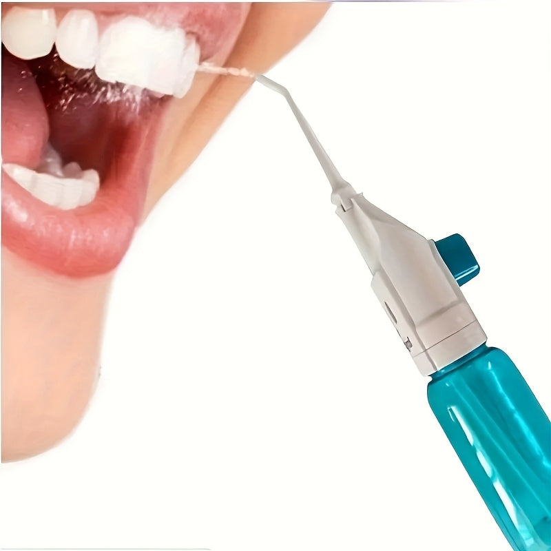 Irrigador bucal de alta presión para el hogar portátil Limpieza de dientes con agua hilo dental manual de alta presión limpiador de dientes