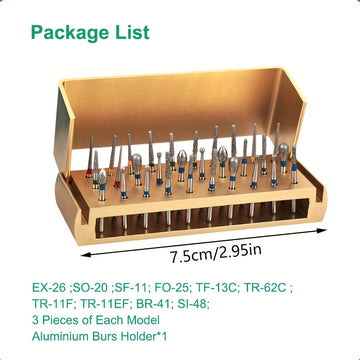 Juego de 30 limas de uñas con cabezales de lijado, caja de almacenamiento de aluminio para varios colores para satisfacer diferentes escenarios de pulido y lijado de uñas.