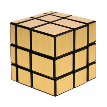 Cubo Rubik 3D Rompecabezas Mágico Cubo Rubik Mirror Dorado