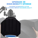 Pantalla de viento XGeS Microphone con espuma insonorizante, filtro anti-pop para grabación de estudio, negro, conector XLR, sin necesidad de batería