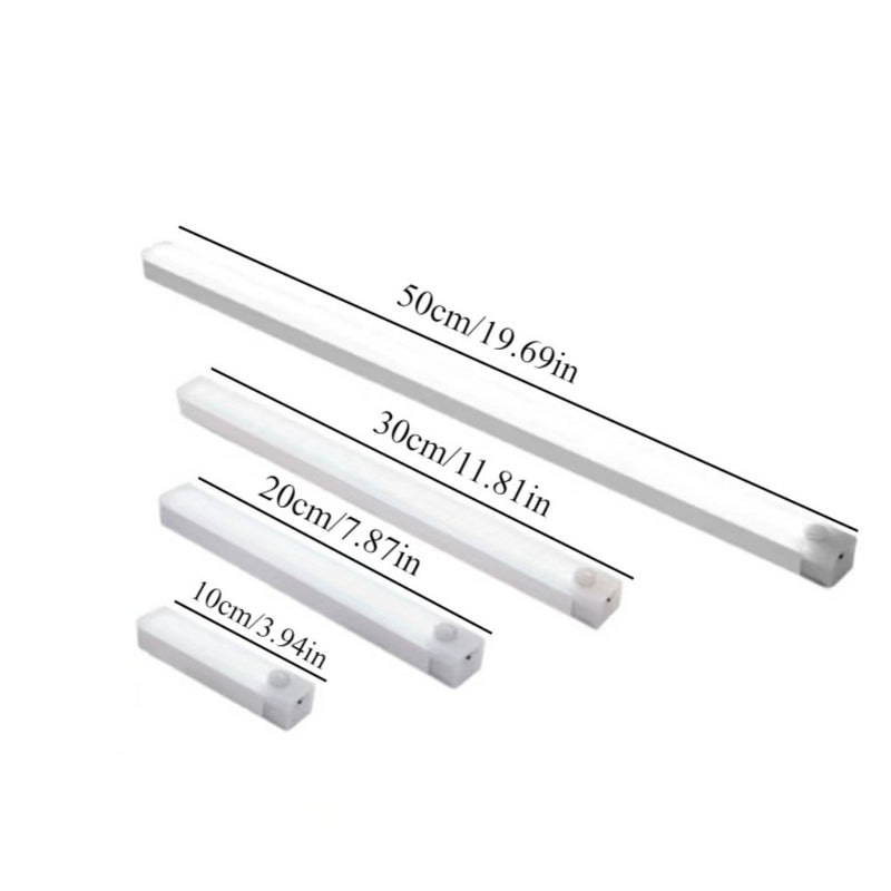 Juego de 4 luces LED con sensor, recargables por USB, sin necesidad de instalación, ideales para pasillos, cocinas, escaleras, dormitorios y como luces nocturnas para el hogar