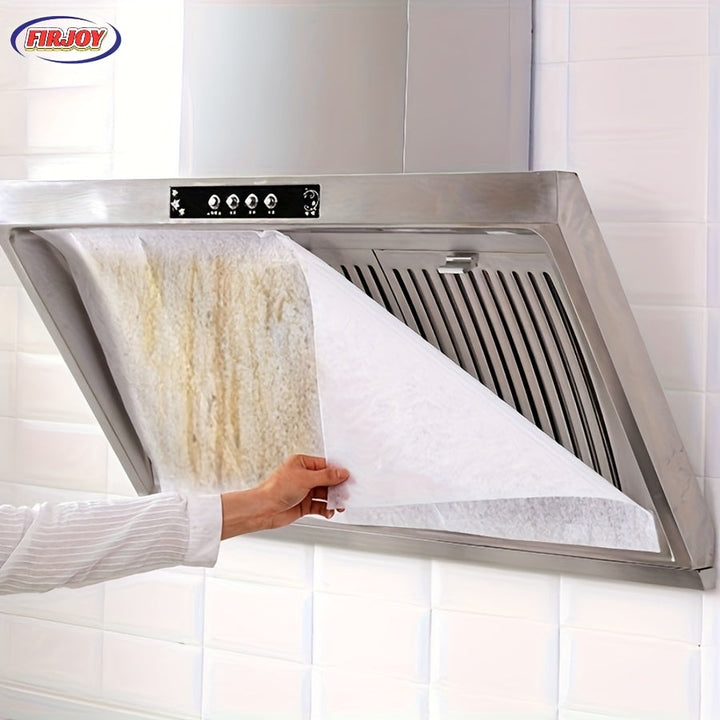 1 Juego/12 Piezas, Cubierta de Filtro de Aceite para Chimenea de Cocina, Filtro de Grasa Blanca, Ventilador de Aire con Malla Resistente a Altas Temperaturas, Uso Único, Se Ajusta a Chimeneas Estándar, Cubiertas de Grasa y Aceite para Electrodomésticos d