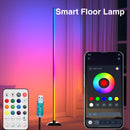 1pc Lámpara de Piso Inteligente NBBUFF, Tira LED RGB+IC para Dormitorio, Alimentación USB, Control por App con Temporizador y Sincronización Musical, Ideal como Luz Nocturna, Iluminación para Sala, Escenario, Fiestas de Halloween, Navidad y Bodas