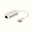 Convertidor de cable Ethernet USB USB 2.0 a 10/100 Red Lan RJ45 Puerto hembra Adaptador con cable