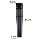 Micrófono dinámico para instrumentos G-MARK SM57 - Calidad profesional, portátil de mano, diseño con clip para presentaciones en vivo y grabación, ideal para baterías y amplificadores, diámetro de 3.2 cm, largo de 15.7 cm, ancho de 2.3 cm, 0.9 pulgadas,