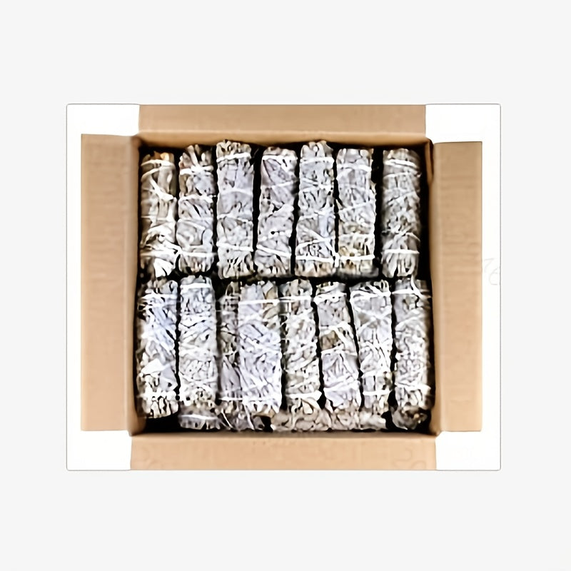 Bastones de incienso SOUL STICKS de salvia blanca, 4 pulgadas (paquete de 6), para relajación, purificación del hogar y rituales de meditación | Manojo de hierba de cola de rata blanca, de origen sostenible en California