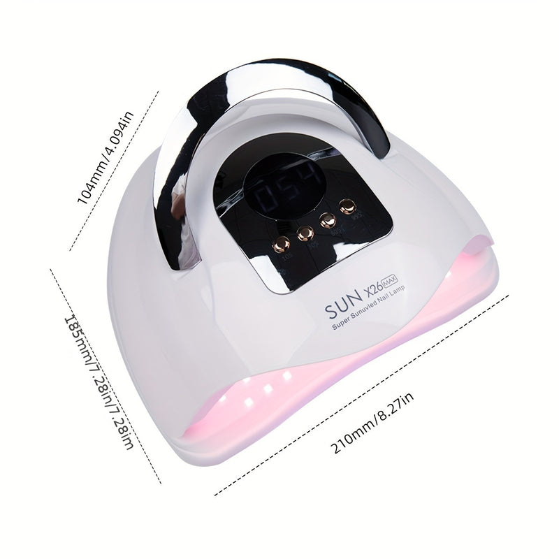 Lámpara de uñas LED 2024, máquina de secado de uñas con 81 cuentas LED y temporizador de 4 niveles, sensor automático, herramienta de arte de manicura para uso doméstico en salones de uñas para principiantes, enchufe estándar de EE. UU.