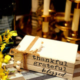 Estantería Decorativa de Madera Blanca de 3 Piezas, Estantería Rústica de Granja, Estantería para Mesa de Café, Estantería Falsa con Borlas de Cuentas de Madera para Decoración Moderna del Hogar