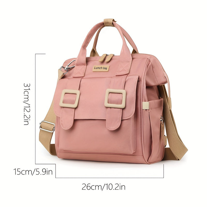 New large-capacity lunch bag, multifunctional insulated Valentine's Day gift, picnic bag with multiple pockets for storage and preservation, non-food contact, back to school