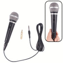 Black Wired Professional Dynamic Microphone, Handheld Dynamic Mic for Portable Speakers, Compatible with 6.35Mm/0.64cm Plug, Includes 3.5Mm/0.35cm Adapter, Suitable for Electronic Keyboards, Home KTV Sound Systems, Musical Instruments, Amplifiers, Mixing