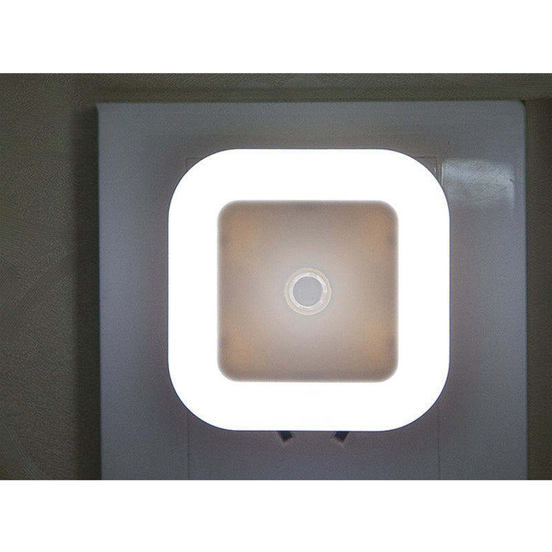 [6 piezas] Luz nocturna LED con sensor inteligente de anochecer a amanecer, luces nocturnas para dormitorio, baño, inodoro, escaleras, cocina, pasillo, luces nocturnas compactas, blanco frío