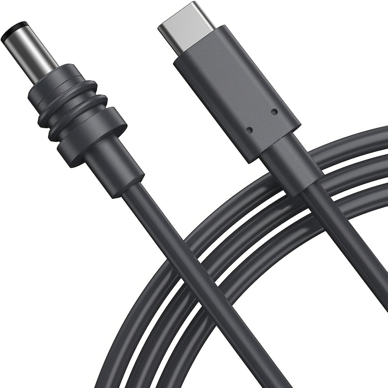 Cable de alimentación DC a USB C, cable de carga de entrada USB C a salida DC, funciona con cargador PD y banco de energía PD, salida DC