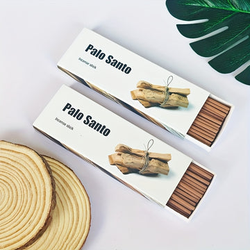 40 varitas de incienso de madera sagrada de alta gama, diámetro grueso de 2.7 mm, aromaterapia natural, ideal para yoga, meditación, purificación y regalos