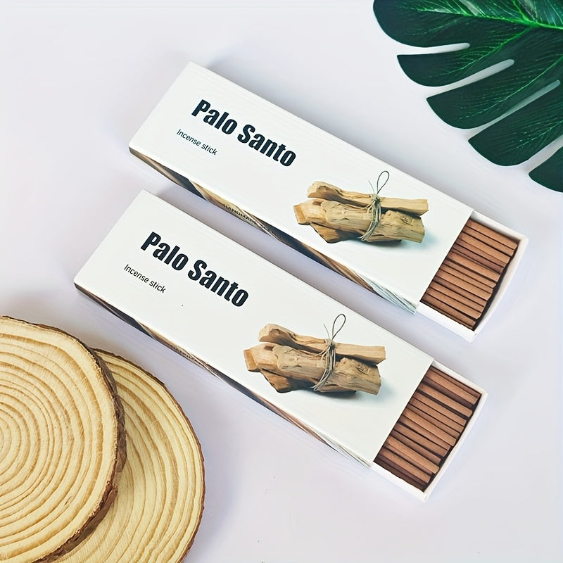 40 varitas de incienso de madera sagrada de alta gama, diámetro grueso de 2.7 mm, aromaterapia natural, ideal para yoga, meditación, purificación y regalos