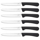 Juego de 6 Cuchillos de Cocina, Juego de 6 Cuchillos para Bistec y Tomate - Acero Inoxidable Premium, Afilados y Duraderos, Ideales para Verduras, Frutas y Pan, Adecuado para Comidas Familiares, Picnic al Aire Libre, Seguro en Lavavajillas