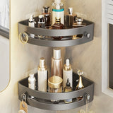 Estante de Baño Triangular de Fácil Instalación - Estante de Esquina de Montaje en Pared sin Taladro para Ducha y Inodoro