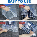 9 paquetes de bolsas de almacenamiento al vacío con bomba de aire manual, 2 XL + 3 grandes + 3 medianas, bolsas selladas que ahorran espacio, compresión hermética para ropa, almohadas, mantas, ropa de cama, plástico, no requiere energía, multiusos, forma