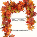 1 unid. Guirnalda de hojas de arce artificial, 3D, para decoración de exteriores en Acción de Gracias y Navidad, sin necesidad de energía, perfecta para jardines y césped, decoración de vacaciones, decoración de hojas de arce.