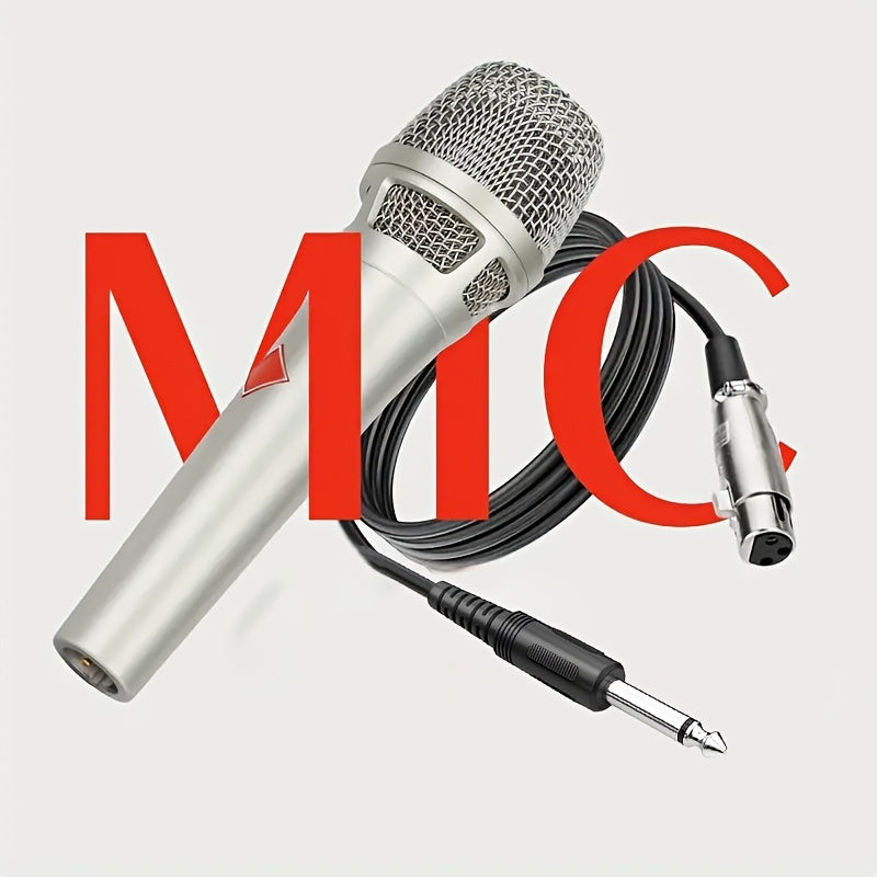 Microfono Dinámico Portátil Legendario XGeS - Voz Cardióide, Cable XLR de 6.35mm Incluido para Escenario, DJ, Karaoke, Grabación y Transmisión en Vivo, Con Cable, Micrófono Vocal, 3m