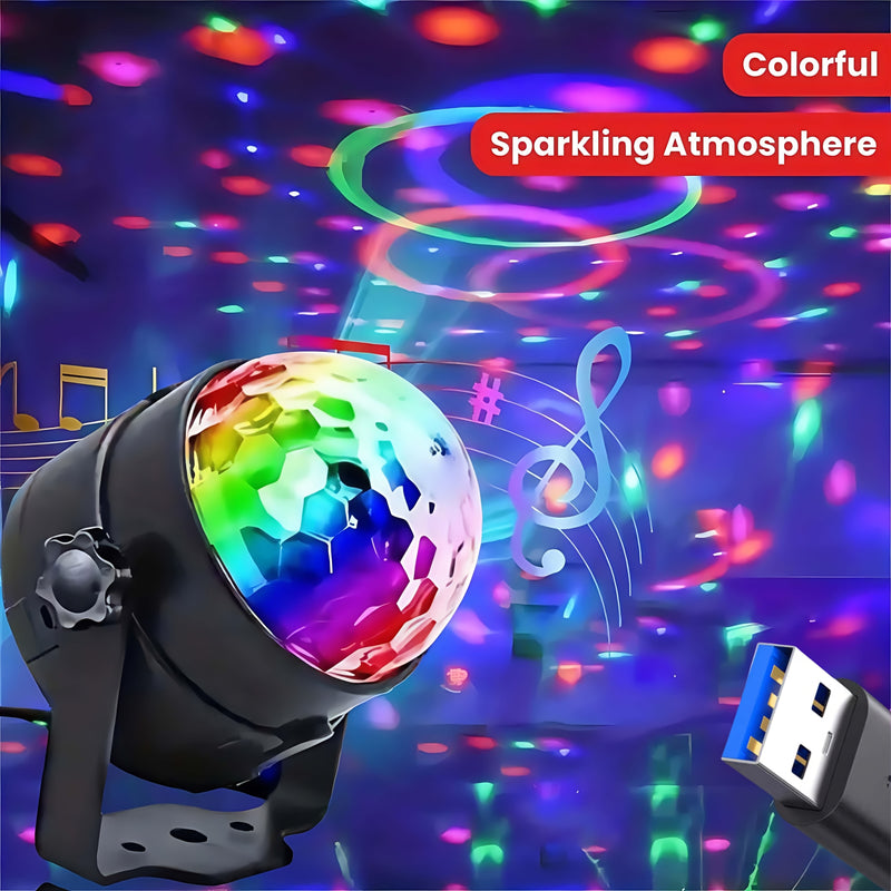 Luz LED para escenario, bola disco RGB con control remoto, 7 modos, ideal para fiestas en casa, bares, karaoke, bodas y más
