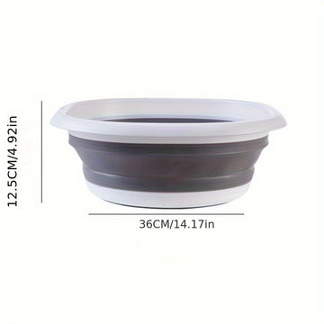 Baño de Pies Portátil y Plegable - Cubeta Hipoalergénica, Sin Necesidad de Electricidad, Ligera y Fácil de Almacenar para Hogar, Viajes, Camping, Pedicura y Cuidado de Uñas, Bañera Compacta, Material Fácil de Limpiar, Esencial para Viajes