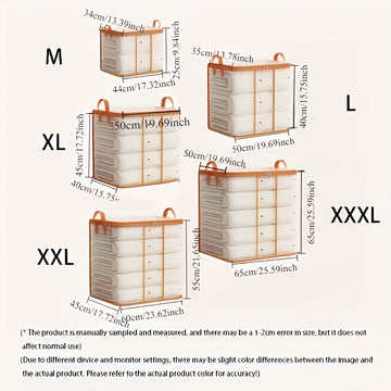 Bolsa de almacenamiento PVC transparente, impermeable y de gran capacidad, ideal para ropa y edredones, organizador esencial para dormitorio, mudanzas y útiles escolares, almacenamiento bajo la cama