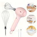 1 Juego, Trituradora de Carne Eléctrica Multifuncional y Batidor de Huevos 2 en 1, Mezclador Portátil Recargable con Accesorios Múltiples para Repostería - Regalo Recomendado