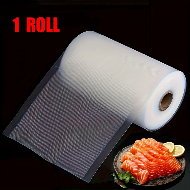 1 rollo, bolsas de sellado al vacío profesional Agashe, superficie de textura avanzada, eliminación eficiente del aire, sello a prueba de fugas, para almacenamiento de alimentos a granel, preparación de comidas, cocción lenta, compatible con la mayoría d