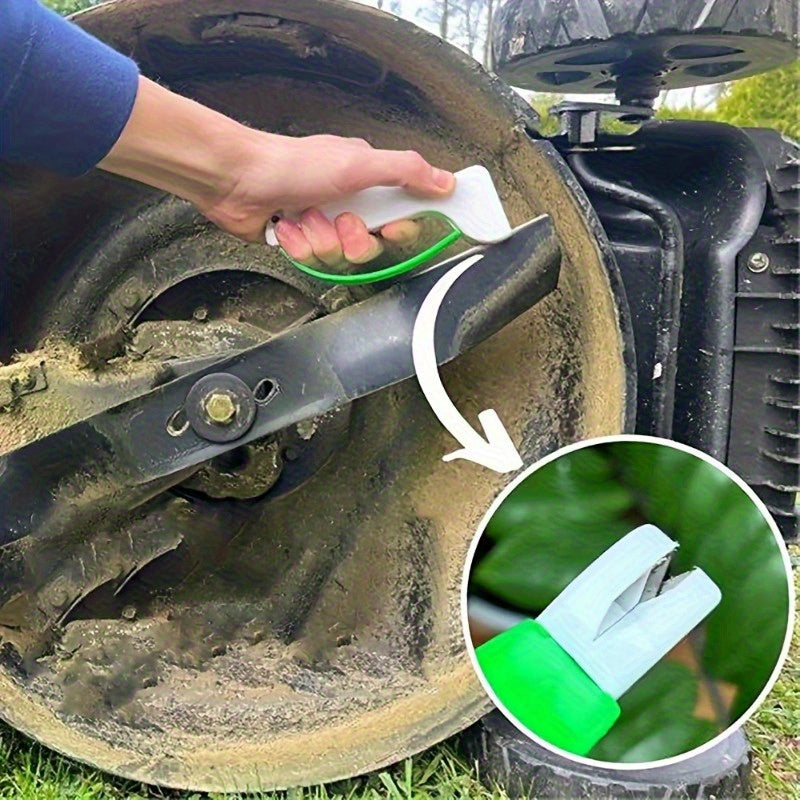 1/5 piezas, cuchilla de herramienta multifuncional, equipada con piedra de afilado de acero de tungsteno y base antideslizante de PVC - afilador de cuchillos portátil manual, adecuado para cuchillos, hachas, pequeños cuchillos de bolsillo, herramientas d