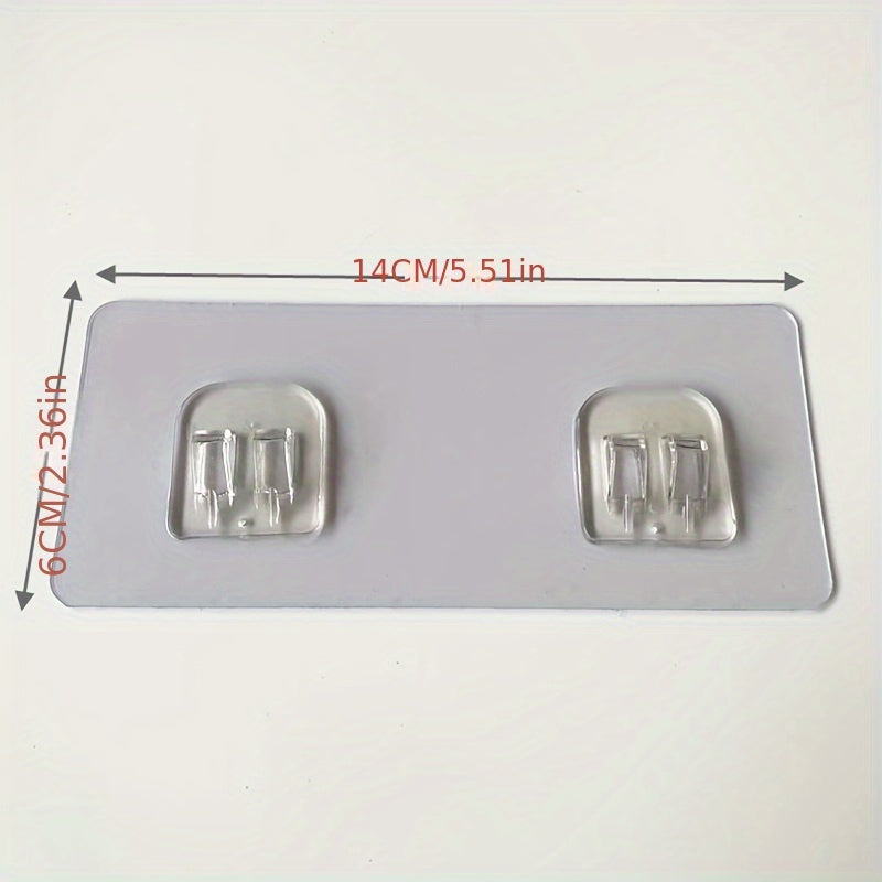1pc Gancho Autoadhesivo para Baño - Sin Daños, Ganchos de Montaje Fuerte en Pared, Adecuado para Colgar Cestas de Almacenamiento de Bañera, Multifuncional, Material Plástico Duradero, Ganchos Utilitarios