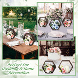 Juego de estantes flotantes hexagonales, 1 estante de panal de abeja, adecuado para pared, estante hexagonal de madera, estante geométrico octogonal sólido y elegante, adecuado para oficina DIY y decoración de pared de pasillo.