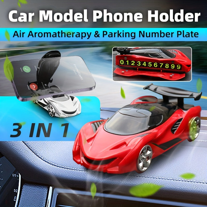 Soporte para Teléfono de Coche, Diseño Rápido y Veloz para el Tablero del Modelo de Coche, Soporte de Montaje para Navegación con Placa de Estacionamiento AromaRelax