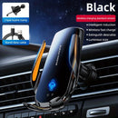 1 pieza, montaje de ventilación de coche con carga inalámbrica y carga USB, soporte ajustable para teléfono para todos los dispositivos - inducción inteligente, carga rápida, icono luminoso, cargador de viaje con batería recargable, solución de carga de