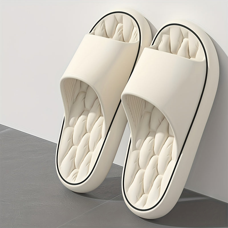 Zapatillas de nube suaves - Antideslizantes, con almohadilla, para hombres y mujeres, ideales para el baño, dormitorio, piscina y playa, material EVA, diseño de nube para comodidad y soporte todo el día.