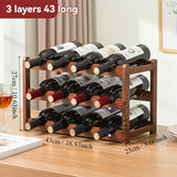 Pequeño estante para vinos de encimera para el hogar, conveniente y hermoso, se puede utilizar en la cocina, el restaurante, la oficina y otras escenas.