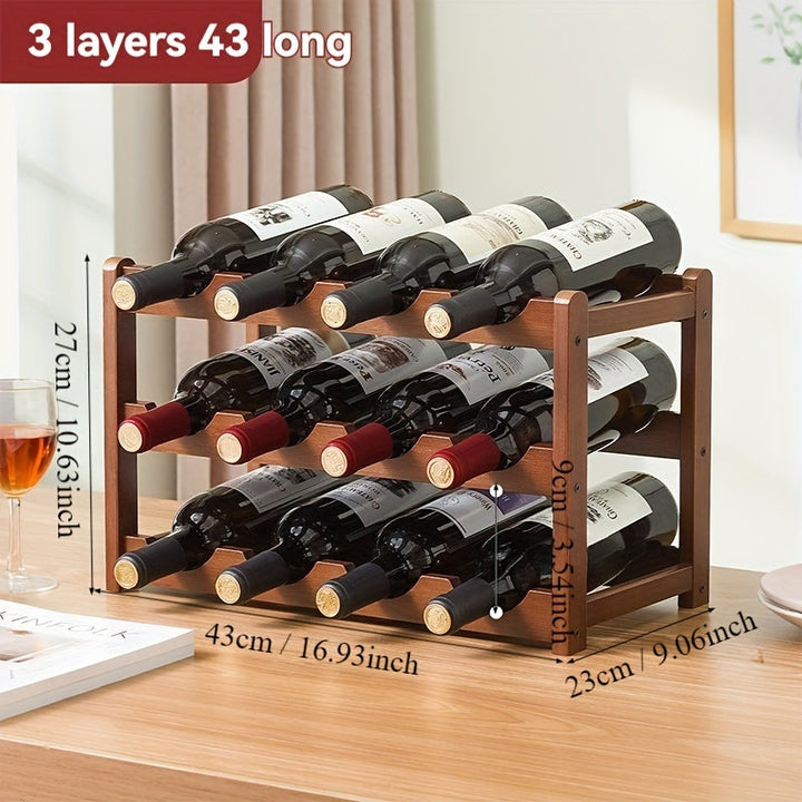 Pequeño estante para vinos de encimera para el hogar, conveniente y hermoso, se puede utilizar en la cocina, el restaurante, la oficina y otras escenas.