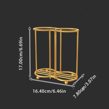 Soporte para vasos desechables de lujo ligero, organizador de vasos de acrílico, soporte doble para tazas, para hogar y comedor