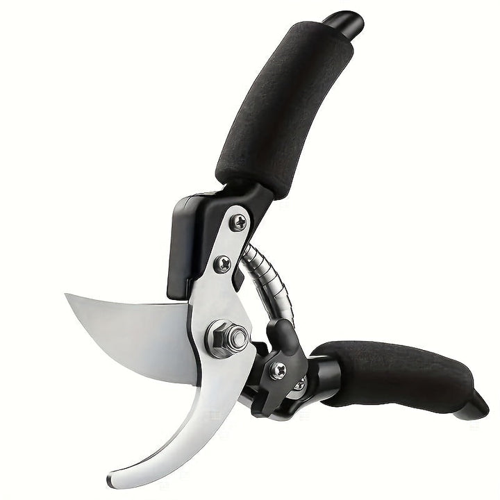 Tijeras de poda para árboles frutales de alta resistencia con mango ergonómico - Hojas de acero inoxidable de alta resistencia, filos de corte afilados para jardín y paisajismo, construcción duradera para uso profesional y doméstico, tijeras de poda para