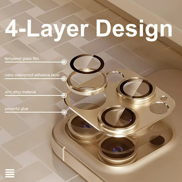 Pelicula protectora de vidrio templado anti-reflejos para cámaras de for iphone 11/12/13/14/15/16 Pro Max Pro Plus Mini 16E - 1 juego de película protectora de cobertura completa, pantalla espejo de metal