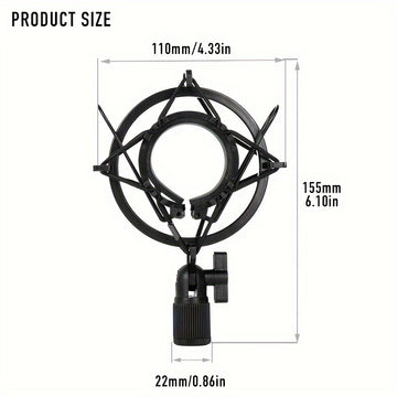Soporte Universal de Amortiguación para Micrófono, Soporte Antivibración Ajustable para Micrófono Eid Al-Adha Mubarak