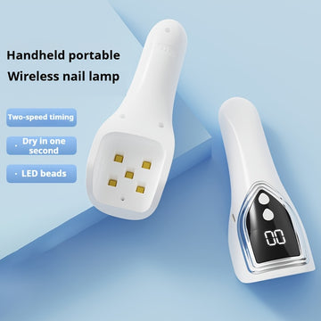 Linterna Portátil para Uñas con Temporizador LCD - Modo Doble 60s/90s, Secador de Gel LED con Carga Rápida USB, Compatible con Todos los Esmaltes y Diseños de Arte en Uñas, Estilo Compacto, Construcción Duradera, Plástico de Alta Calidad, Ideal para Mani