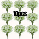 10 flores artificiales de gipsófila, ramillete de enredaderas de gipsófila para boda y fiesta de compromiso
